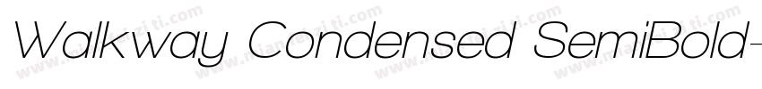 Walkway Condensed SemiBold字体转换